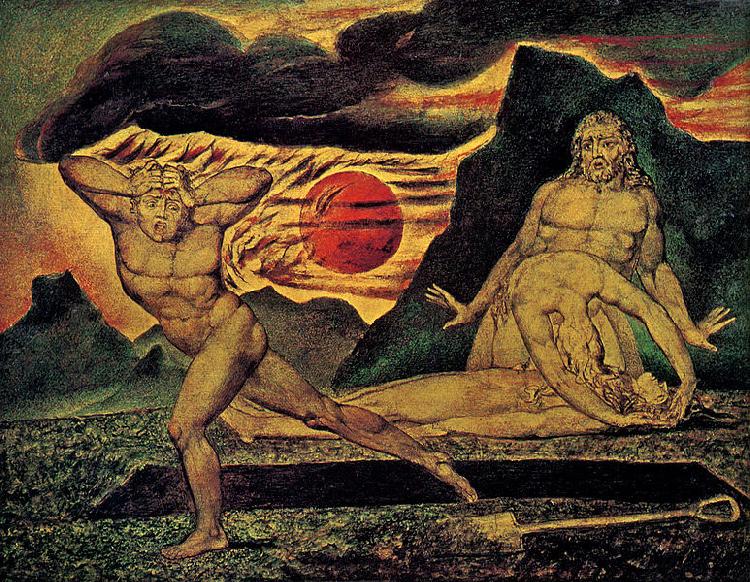 William Blake The murder of Abel oil painting image